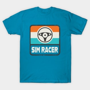 Sim Racer Retro Sim Racing Motorsport Gaming T-Shirt